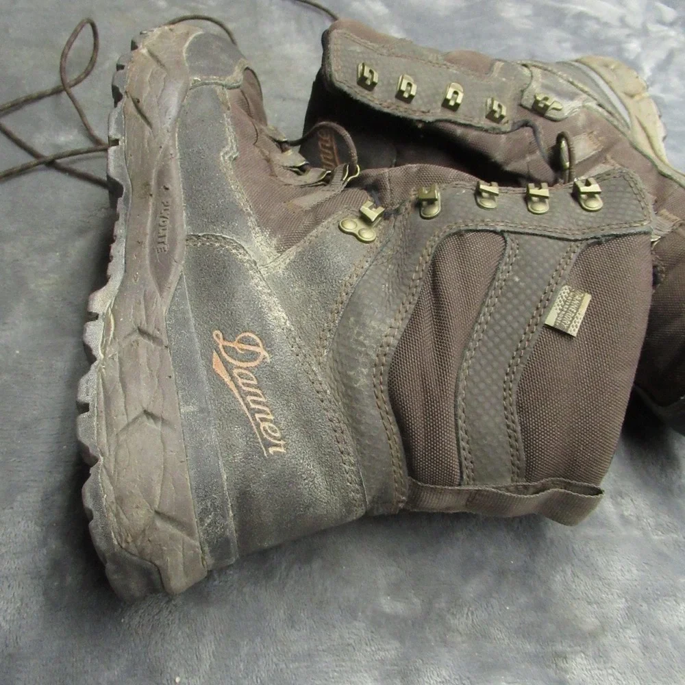 Danner Mens 8.5D Vital Boots Brown Waterproof Hunting Outdoors Rugged 8
